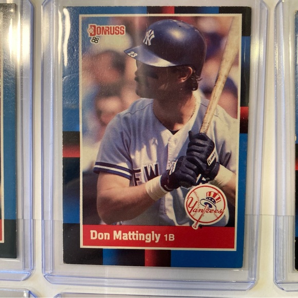 Lot of 9 Vintage 80s-90s Don Mattingly Baseball Cards New York Yankees - Picture 9 of 16